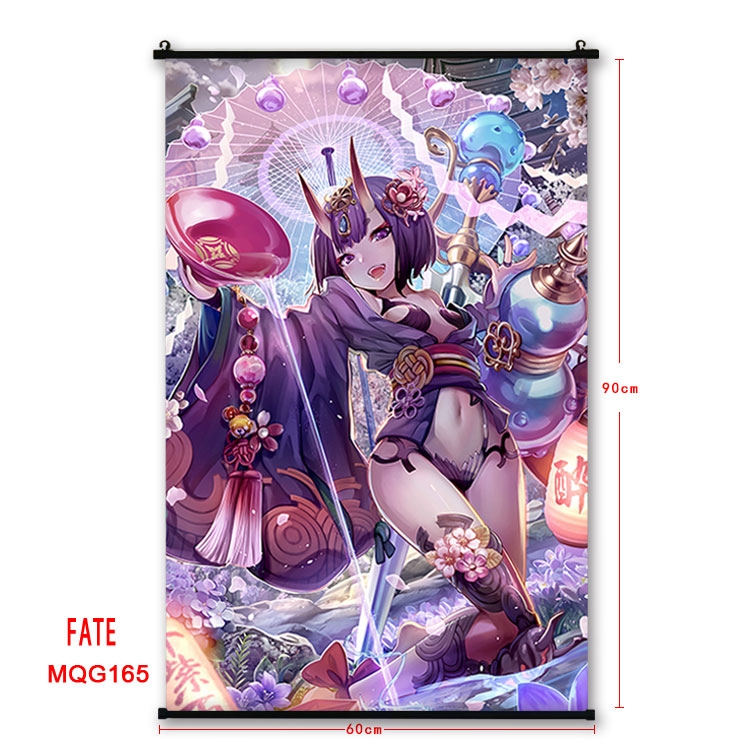 Fate stay night Anime plastic pole cloth painting Wall Scroll 60X90CM MQG2203