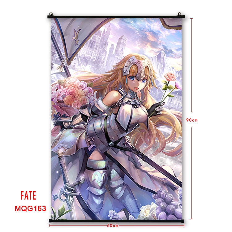 Fate stay night Anime plastic pole cloth painting Wall Scroll 60X90CM MQG182