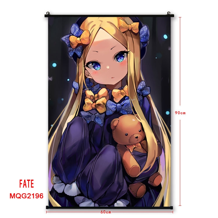 Fate stay night Anime plastic pole cloth painting Wall Scroll 60X90CM MQG2196