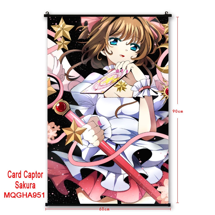 Card Captor Sakura  Anime plastic pole cloth painting Wall Scroll 60X90CM MQGHA951