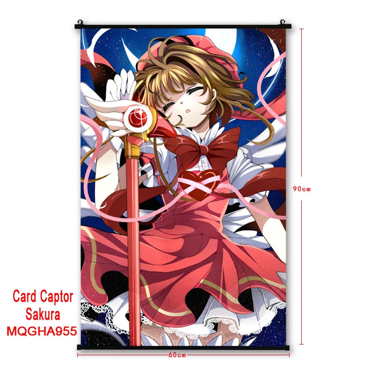 Card Captor Sakura  Anime plastic pole cloth painting Wall Scroll 60X90CM MQGHA955