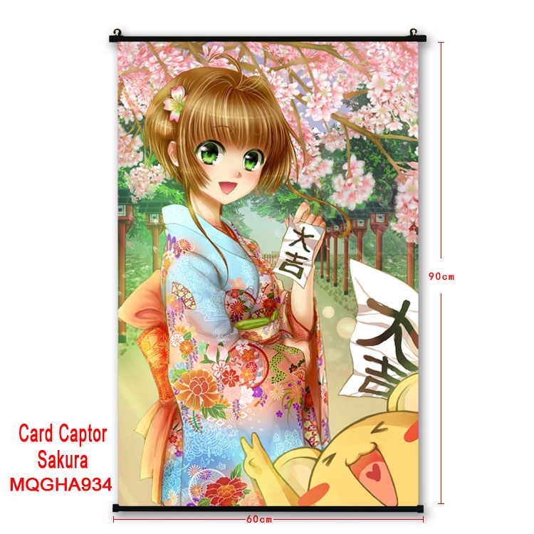 Card Captor Sakura Anime plastic pole cloth painting Wall Scroll 60X90CM MQGHA934