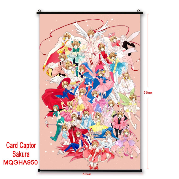 Card Captor Sakura  Anime plastic pole cloth painting Wall Scroll 60X90CM MQGHA960