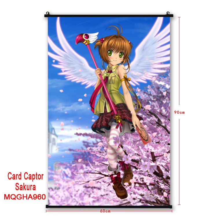 Card Captor Sakura  Anime plastic pole cloth painting Wall Scroll 60X90CM MQGHA960