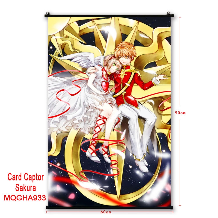 Card Captor Sakura  Anime plastic pole cloth painting Wall Scroll 60X90CM MQGHA933