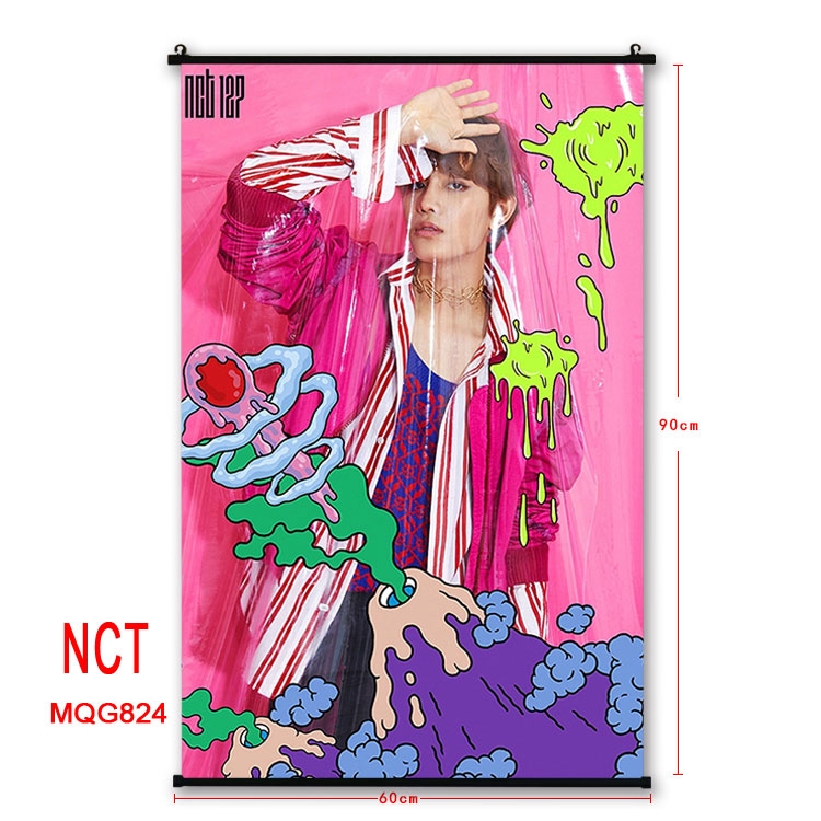 NCT  Music  plastic pole cloth painting Wall Scroll 60X90CM MQG824