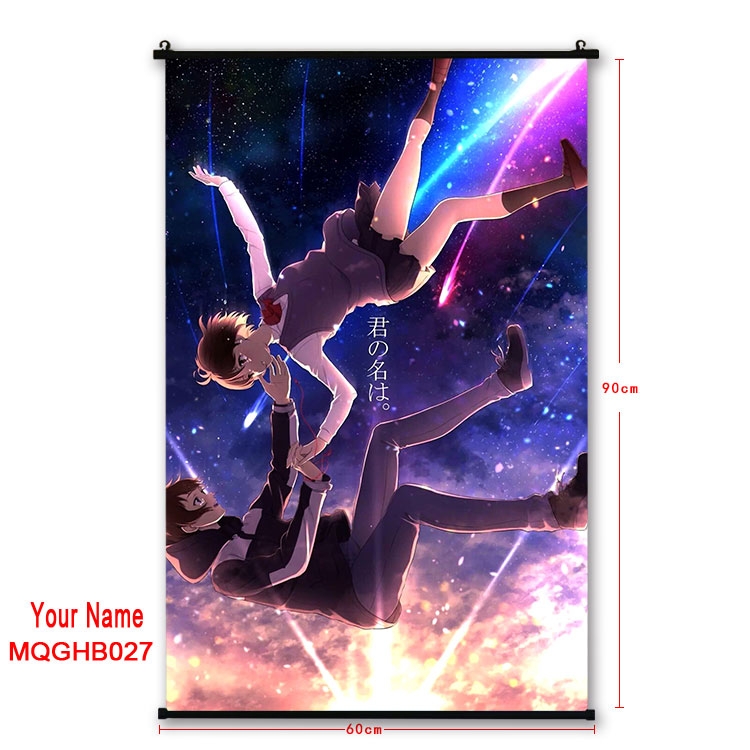 Your Name Anime plastic pole cloth painting Wall Scroll 60X90CM MQGHB017