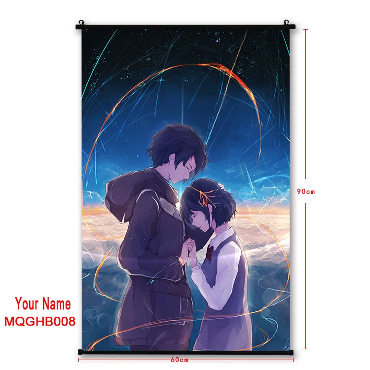 Your Name Anime plastic pole cloth painting Wall Scroll 60X90CM MQGHB008