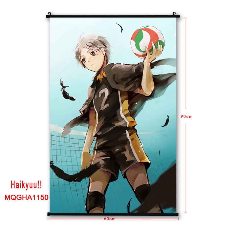 Haikyuu!!Anime plastic pole cloth painting Wall Scroll 60X90CM MQGHA1154