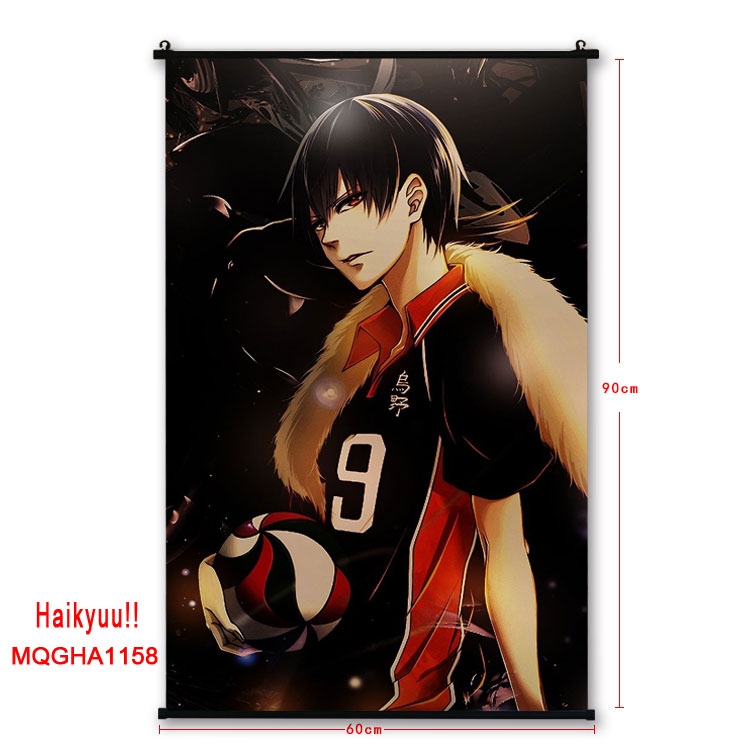 Haikyuu!!Anime plastic pole cloth painting Wall Scroll 60X90CM MQGHA1158