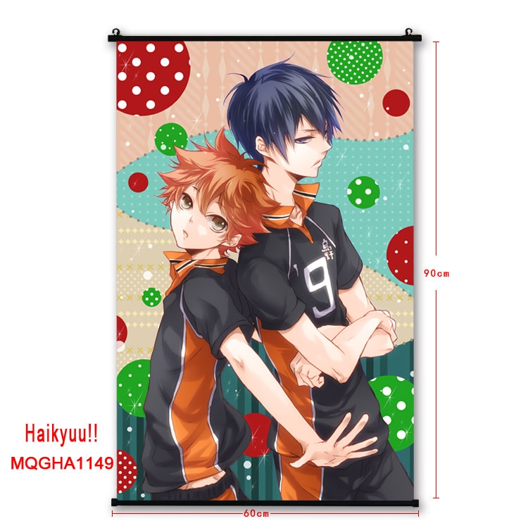 Haikyuu!!Anime plastic pole cloth painting Wall Scroll 60X90CM MQGHA1149