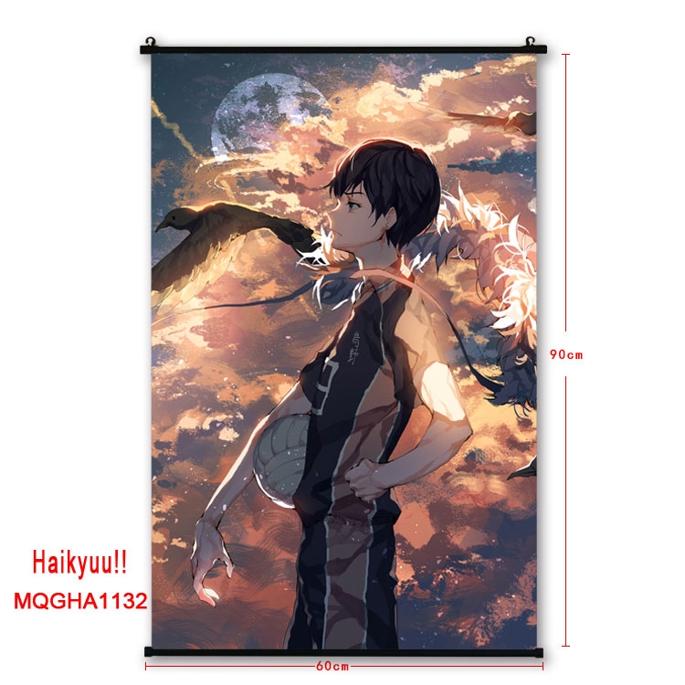 Haikyuu!!Anime plastic pole cloth painting Wall Scroll 60X90CM MQGHA1132