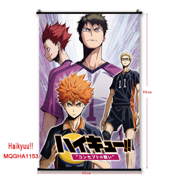 Haikyuu!!Anime plastic pole cloth painting Wall Scroll 60X90CM MQGHA1153