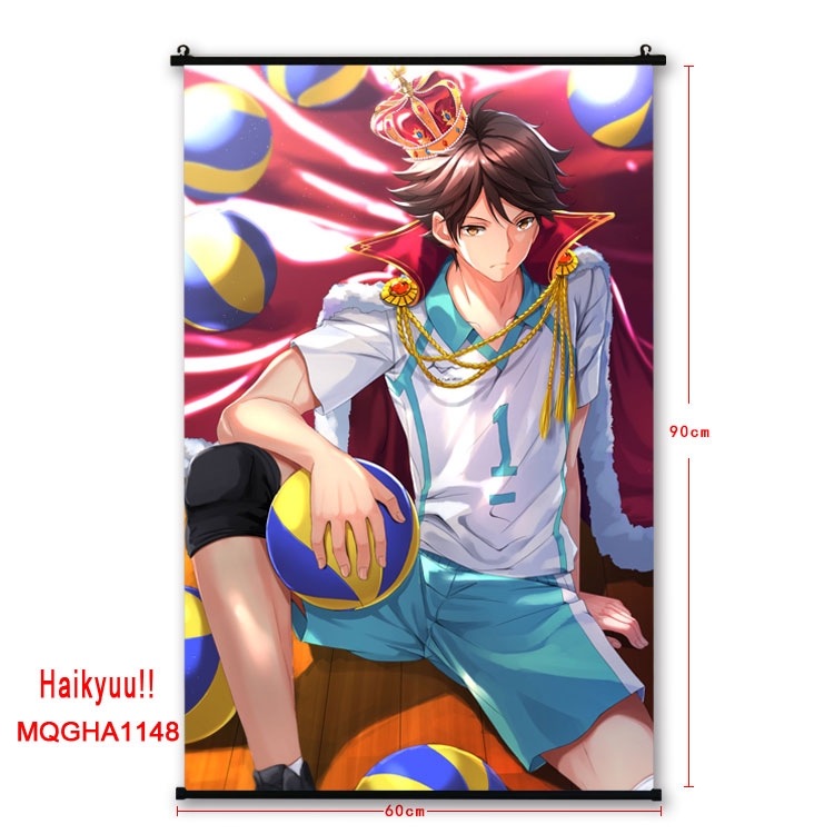 Haikyuu!!Anime plastic pole cloth painting Wall Scroll 60X90CM MQGHA1140