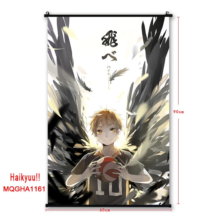 Haikyuu!!Anime plastic pole cloth painting Wall Scroll 60X90CM MQGHA1138