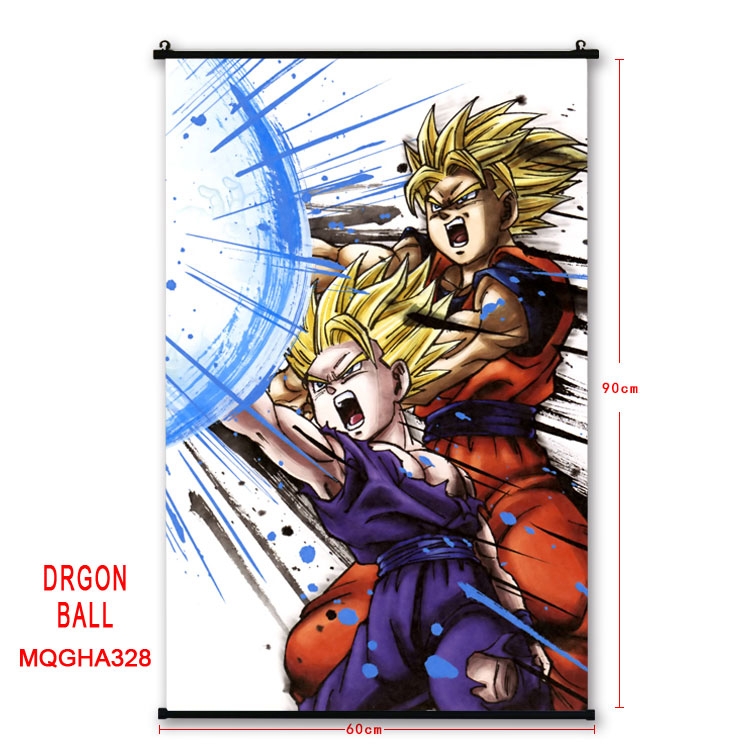 DRAGON BALL Anime plastic pole cloth painting Wall Scroll 60X90CM MQGHA328