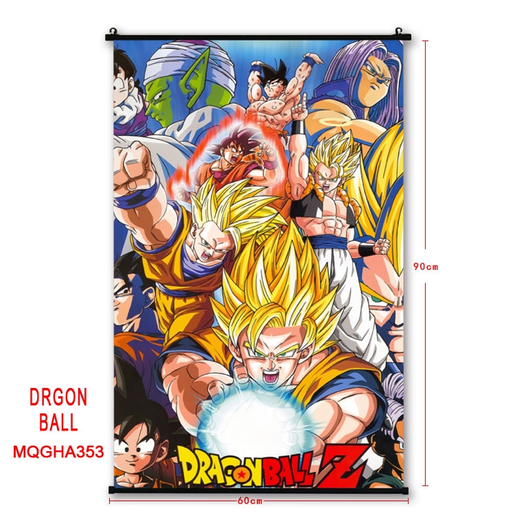 DRAGON BALL Anime plastic pole cloth painting Wall Scroll 60X90CM MQGHA353
