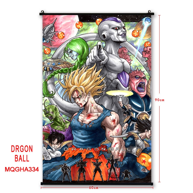 DRAGON BALL Anime plastic pole cloth painting Wall Scroll 60X90CM MQGHA334