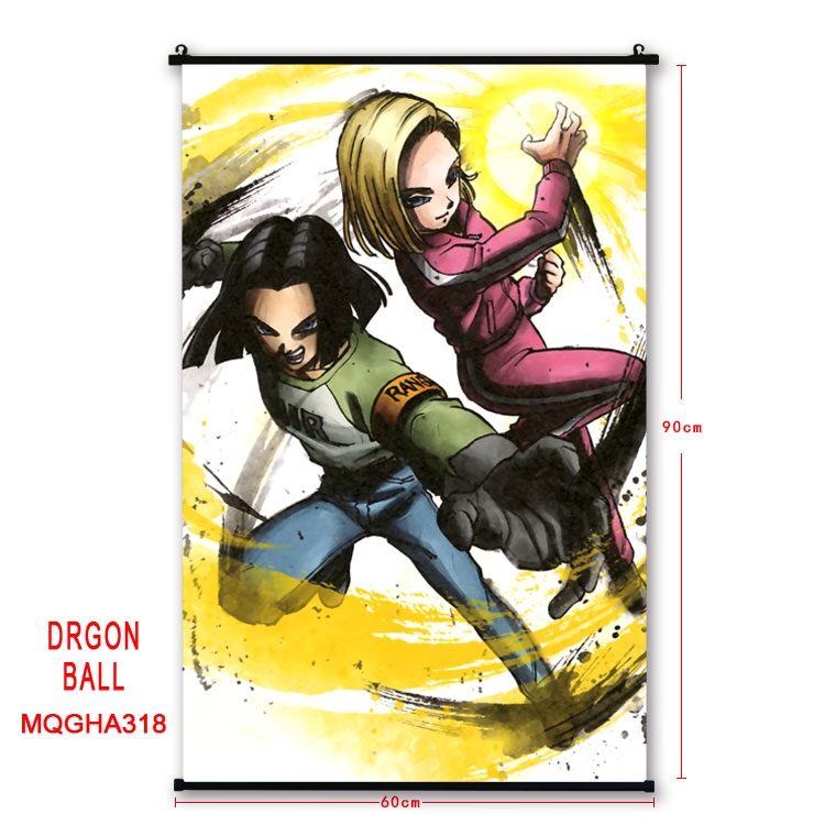 DRAGON BALL Anime plastic pole cloth painting Wall Scroll 60X90CM MQGHA318
