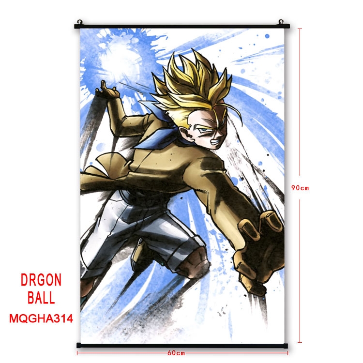 DRAGON BALL Anime plastic pole cloth painting Wall Scroll 60X90CM MQGHA314