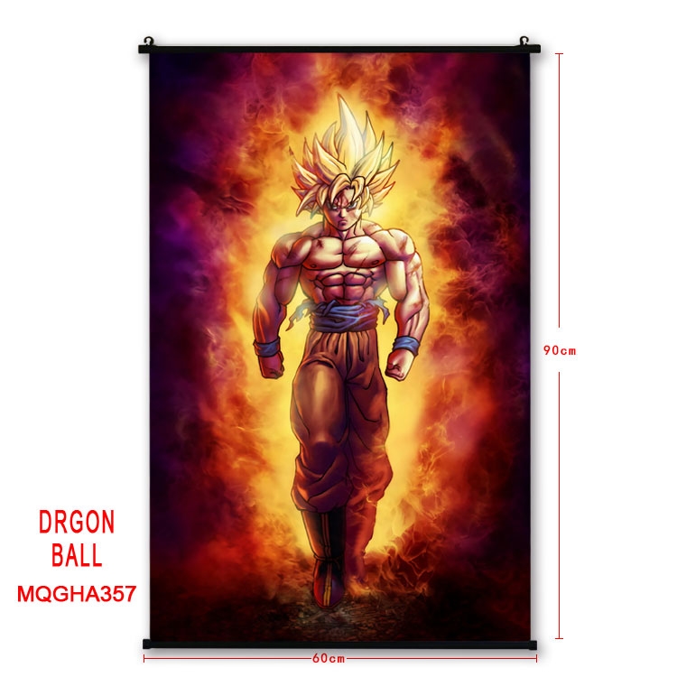 DRAGON BALL Anime plastic pole cloth painting Wall Scroll 60X90CM MQGHA357