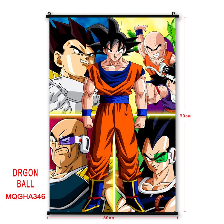 DRAGON BALL Anime plastic pole cloth painting Wall Scroll 60X90CM MQGHA346