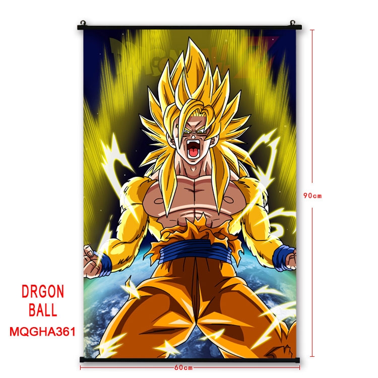 DRAGON BALL Anime plastic pole cloth painting Wall Scroll 60X90CM MQG443