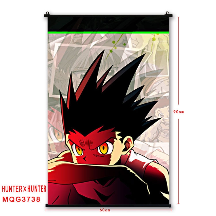 Hunter x Hunter Anime plastic pole cloth painting Wall Scroll 60X90CM  MQG3738
