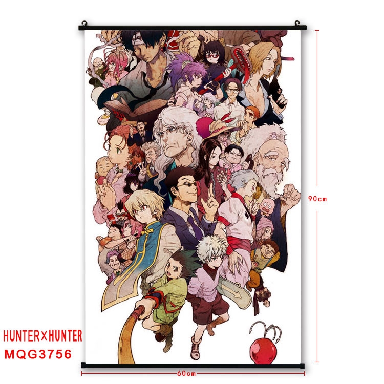 Hunter x Hunter Anime plastic pole cloth painting Wall Scroll 60X90CM  MQG3756