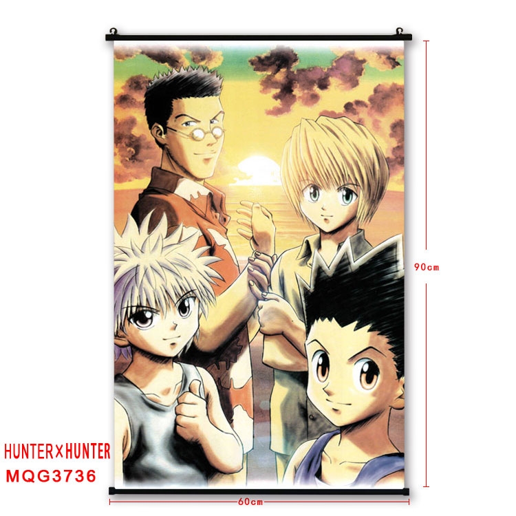 Hunter x Hunter Anime plastic pole cloth painting Wall Scroll 60X90CM  MQG3736
