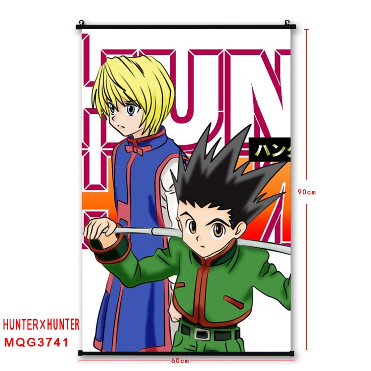 Hunter x Hunter Anime plastic pole cloth painting Wall Scroll 60X90CM  MQG3741