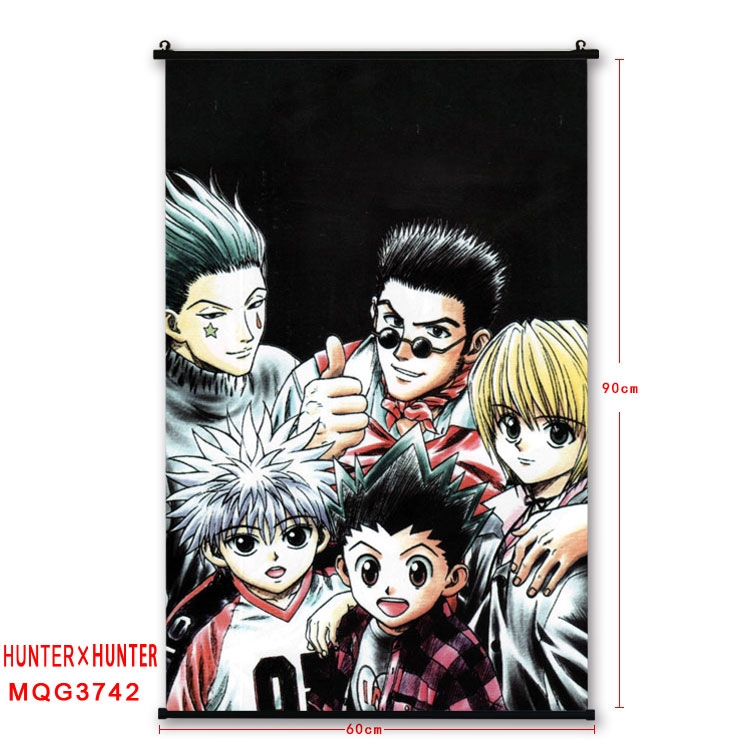 Hunter x Hunter Anime plastic pole cloth painting Wall Scroll 60X90CM  MQG3742