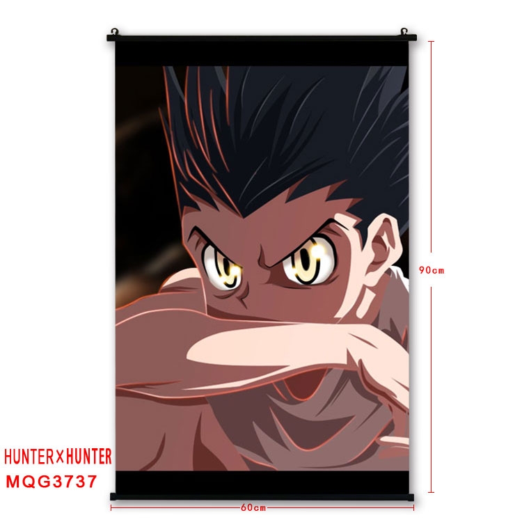 Hunter x Hunter Anime plastic pole cloth painting Wall Scroll 60X90CM  MQG3737