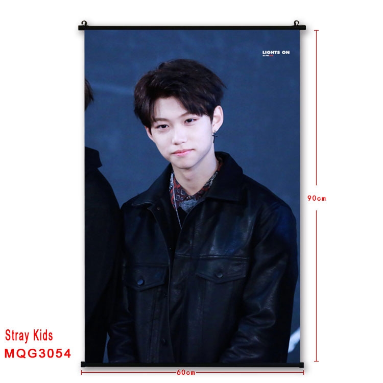 Stray Kids plastic pole cloth painting Wall Scroll 60X90CM  MQG3054