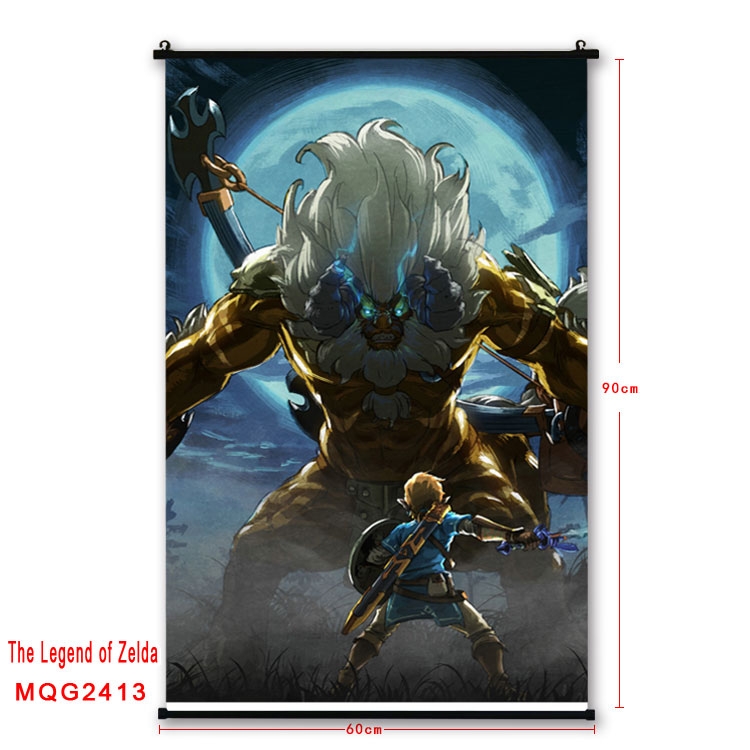 The Legend of Zelda Anime plastic pole cloth painting Wall Scroll 60X90CM  MQG2413