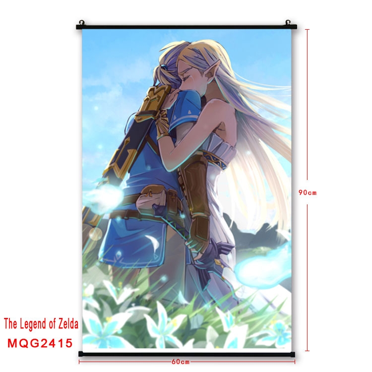 The Legend of Zelda Anime plastic pole cloth painting Wall Scroll 60X90CM  MQG2415