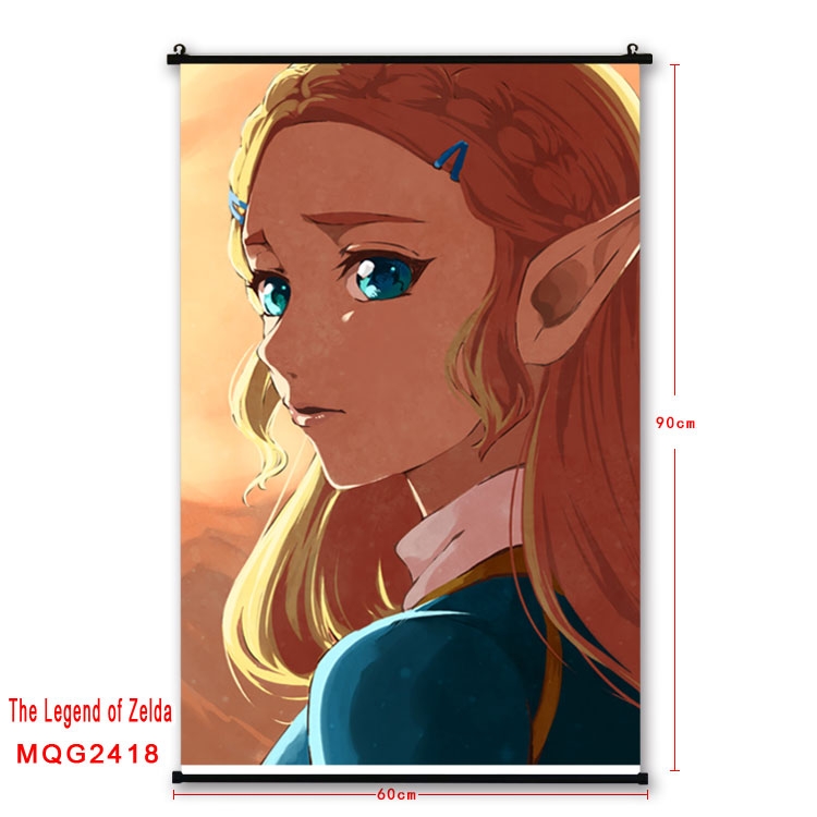 The Legend of Zelda Anime plastic pole cloth painting Wall Scroll 60X90CM  MQG2418
