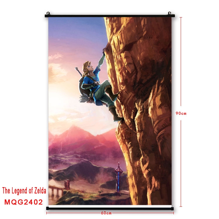 The Legend of Zelda Anime plastic pole cloth painting Wall Scroll 60X90CM  MQG2402