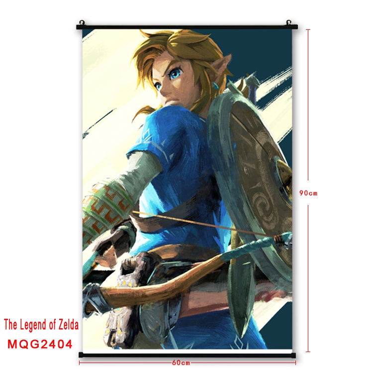 The Legend of Zelda Anime plastic pole cloth painting Wall Scroll 60X90CM  MQG2404