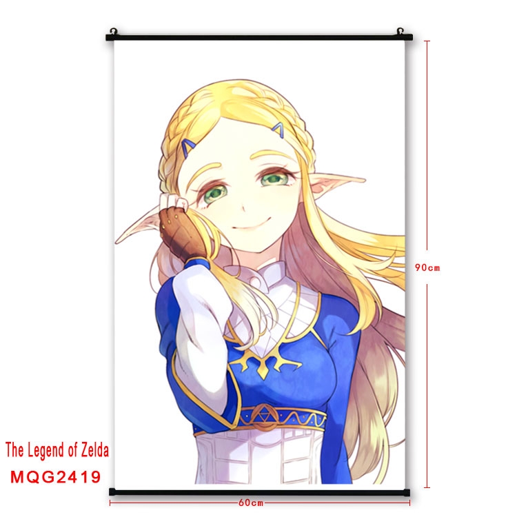 The Legend of Zelda Anime plastic pole cloth painting Wall Scroll 60X90CM  MQG2419