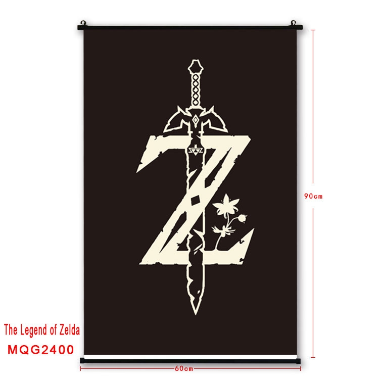 The Legend of Zelda Anime plastic pole cloth painting Wall Scroll 60X90CM  MQG2400