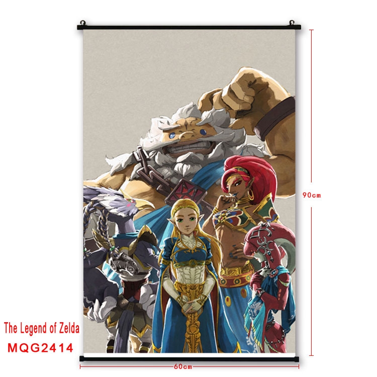 The Legend of Zelda Anime plastic pole cloth painting Wall Scroll 60X90CM  MQG2414