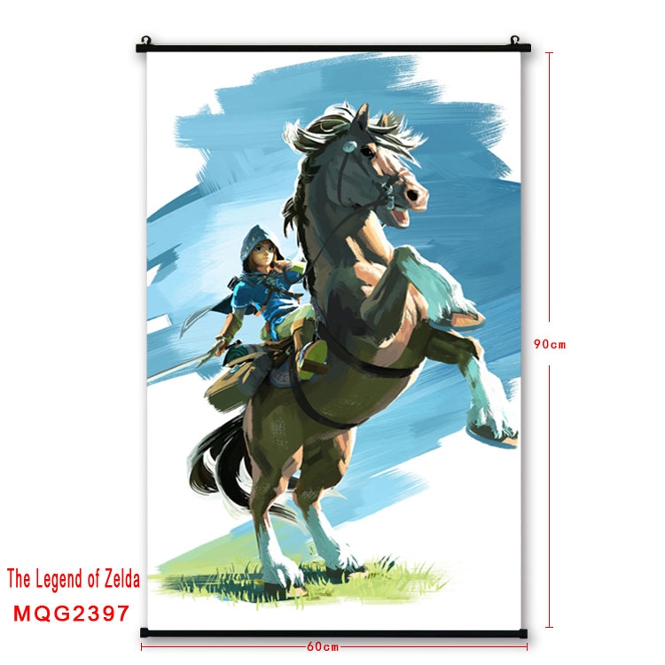 The Legend of Zelda Anime plastic pole cloth painting Wall Scroll 60X90CM  MQG2397