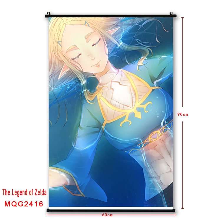 The Legend of Zelda Anime plastic pole cloth painting Wall Scroll 60X90CM  MQG2416