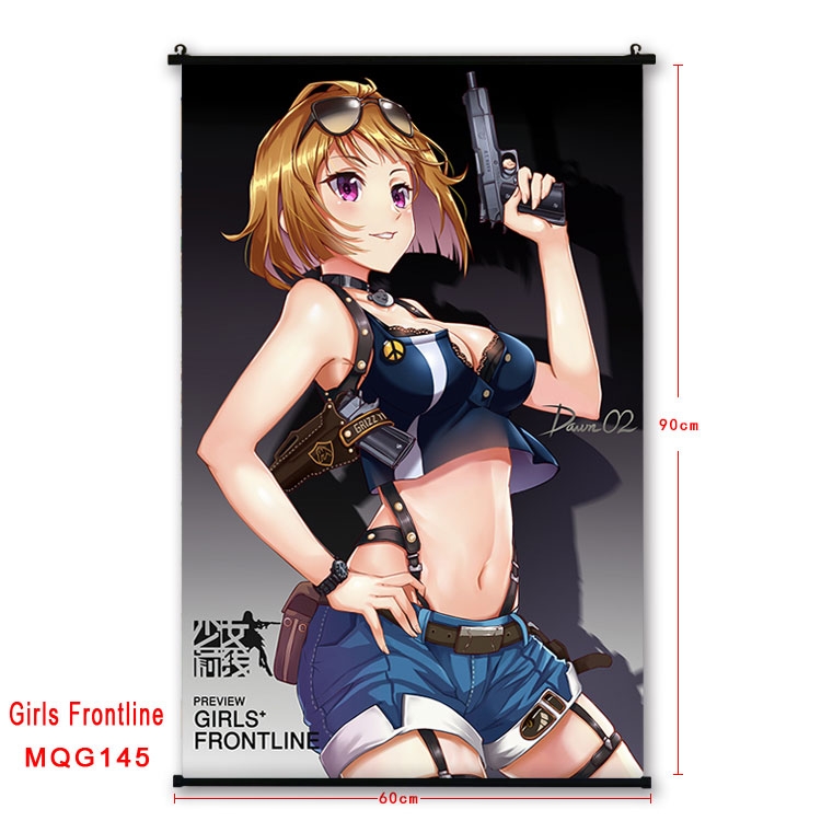 Girls Frontline Anime plastic pole cloth painting Wall Scroll 60X90CM  MQG145