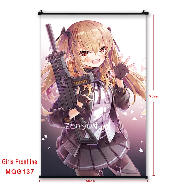 Girls Frontline Anime plastic pole cloth painting Wall Scroll 60X90CM  MQG137
