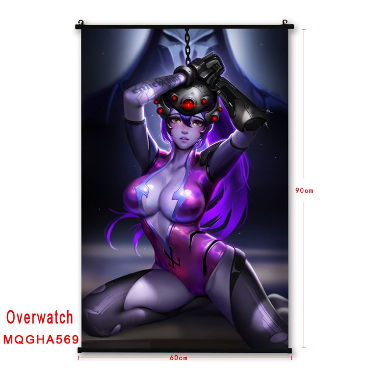 Overwatch Anime plastic pole cloth painting Wall Scroll 60X90CM  MQGHA569