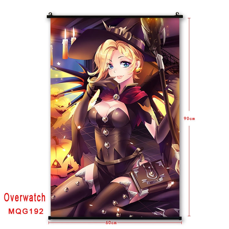 Overwatch Anime plastic pole cloth painting Wall Scroll 60X90CM  MQG192