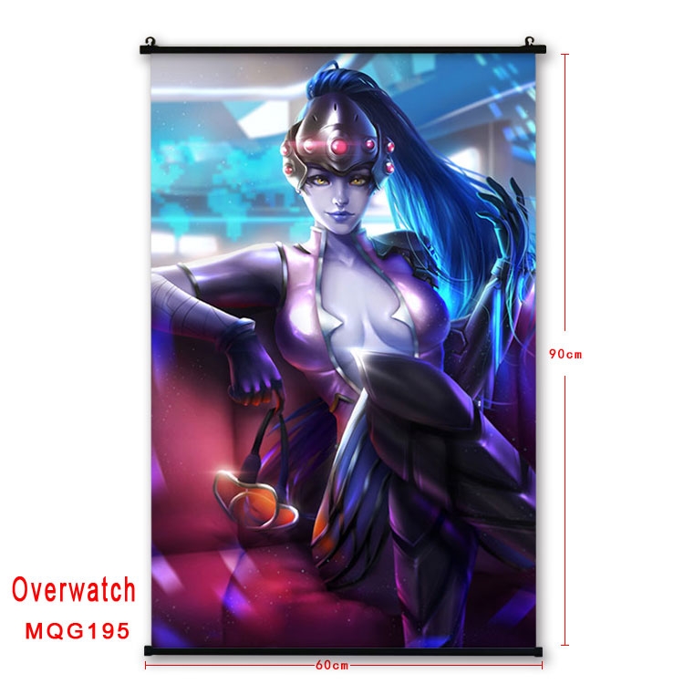 Overwatch Anime plastic pole cloth painting Wall Scroll 60X90CM  MQG195