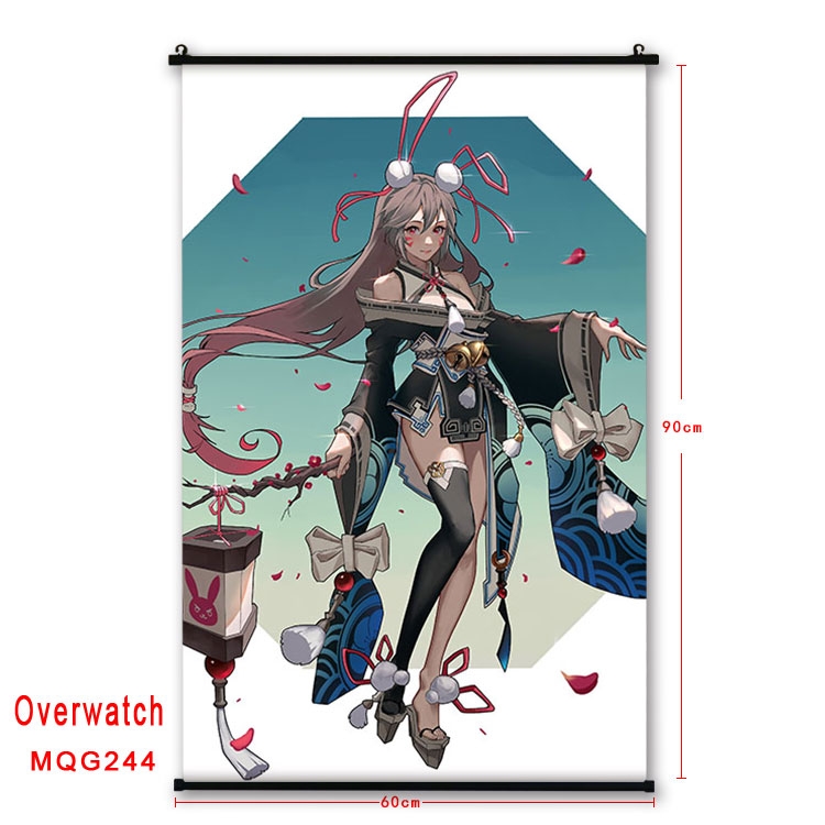Overwatch Anime plastic pole cloth painting Wall Scroll 60X90CM  MQG244